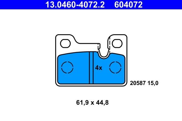 Ate Brake pad set – price [object Object] PLN