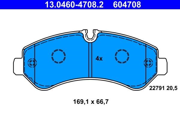 Ate Brake pad set – price 196 PLN