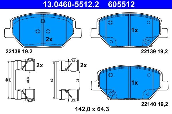 Ate Brake pad set – price 280 PLN