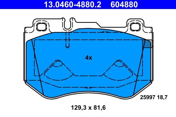 Ate Brake pad set – price 275 PLN