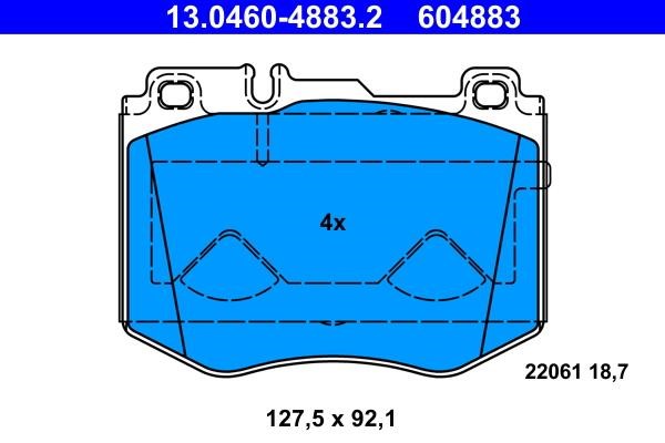 Ate Brake pad set – price 332 PLN