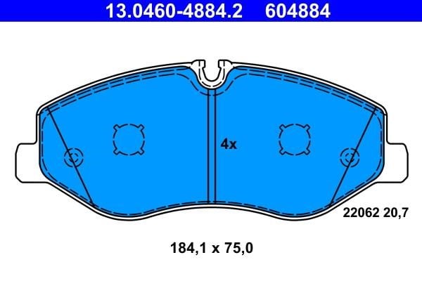 Ate Brake pad set – price 247 PLN