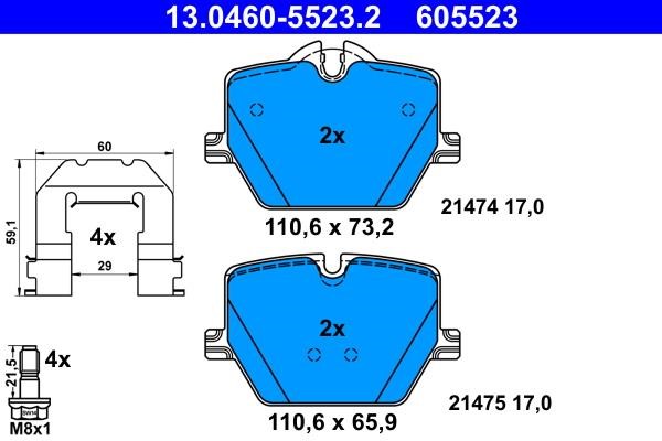 Ate Brake pad set – price 375 PLN