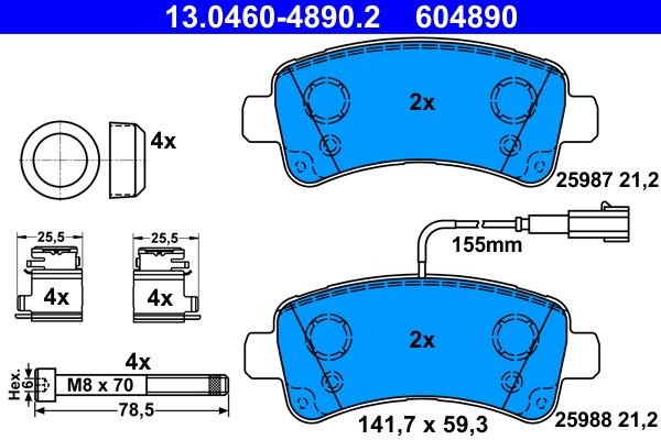 Ate Brake pad set – price 382 PLN