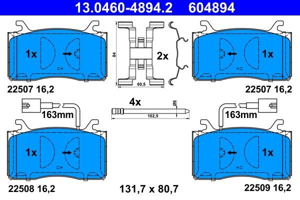 Ate Brake pad set – price 391 PLN