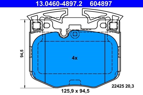 Ate Brake pad set – price 818 PLN