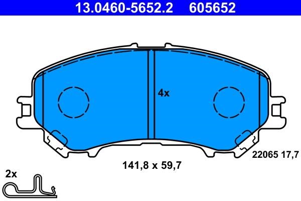 Ate Brake pad set – price 219 PLN