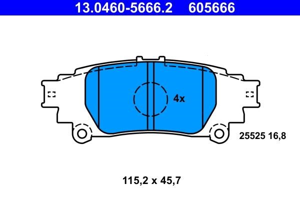 Ate Brake pad set – price 198 PLN