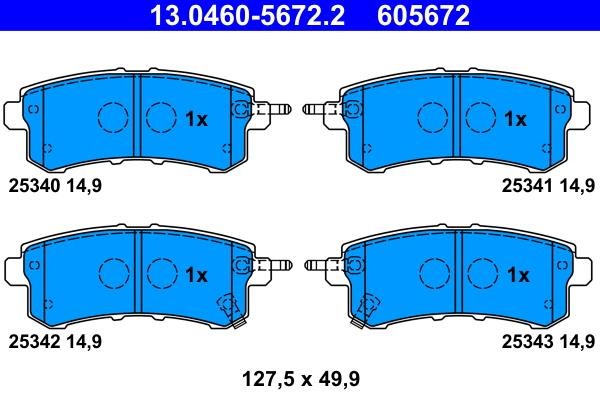 Ate Brake pad set – price [object Object] PLN