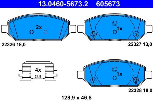 Ate Brake Pad Set, disc brake – price 162 PLN