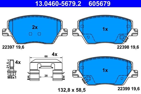 Ate Brake pad set – price 246 PLN
