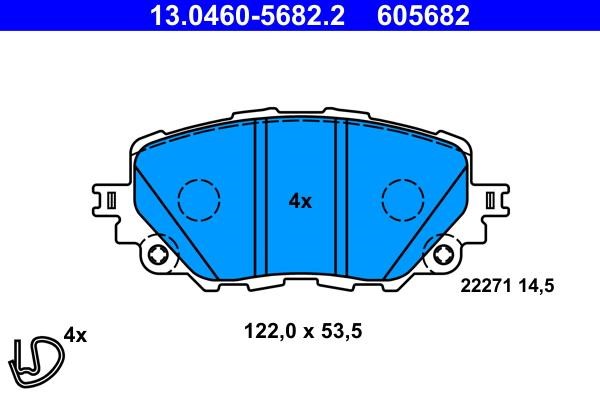 Ate Brake pad set – price 272 PLN