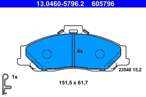 Ate Brake pad set – price [object Object] PLN