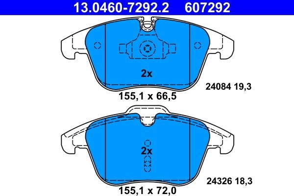 Ate Brake pad set – price 365 PLN