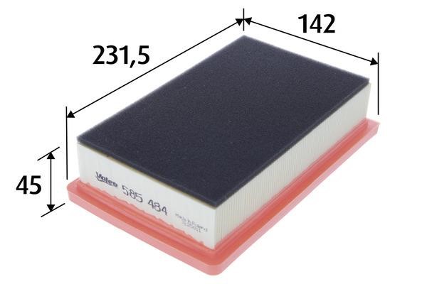 Valeo 585484 Air filter 585484 585484 Valeo Air filter