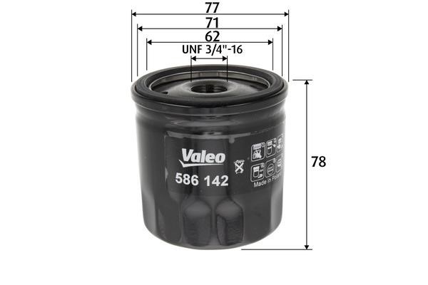 Valeo 586142 Oil Filter 586142