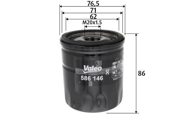 Valeo 586146 Oil Filter 586146
