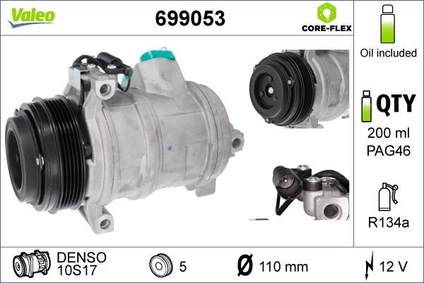 Valeo 699053 Compressor, air conditioning 699053
