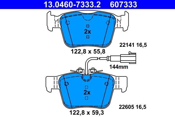 Ate Brake pad set – price 242 PLN