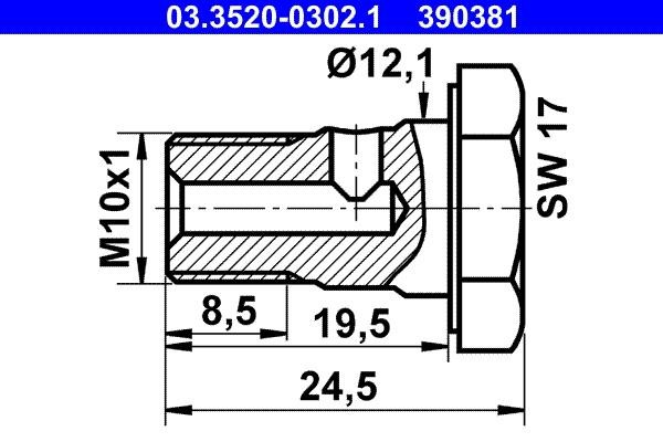 03352003021 Ate Bolt