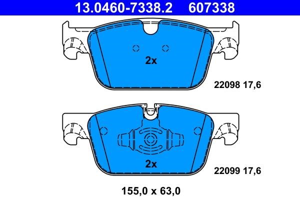 Ate Brake pad set – price 289 PLN