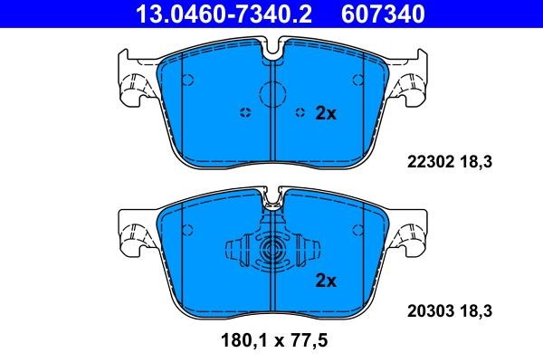 Ate Brake pad set – price 427 PLN