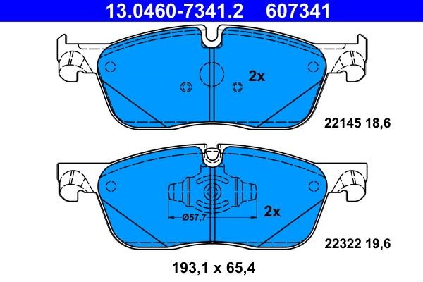Ate Brake pad set – price 345 PLN
