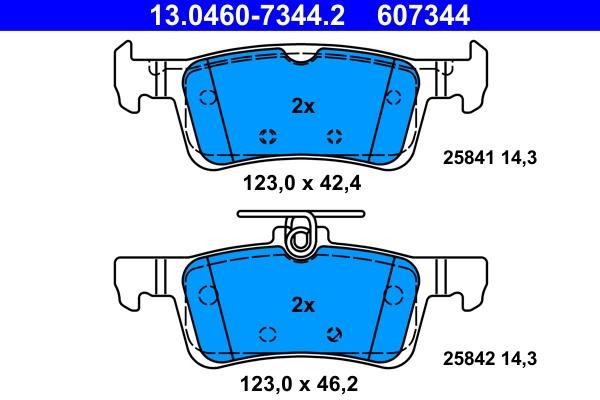 Ate Brake pad set – price 214 PLN
