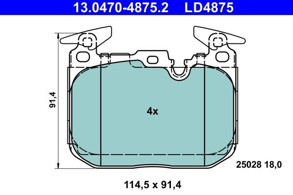 Ate ATE CERAMIC disc brake pads, set – price 631 PLN