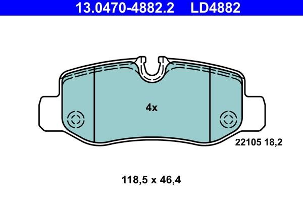 Ate ATE CERAMIC disc brake pads, set – price 241 PLN