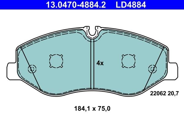 Ate ATE CERAMIC disc brake pads, set – price 293 PLN