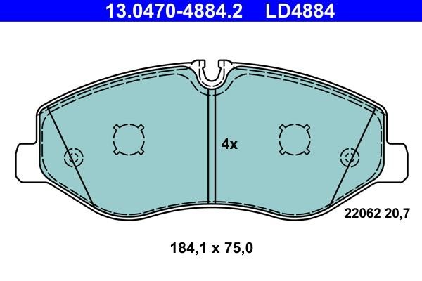 Ate ATE CERAMIC disc brake pads, set – price 328 PLN