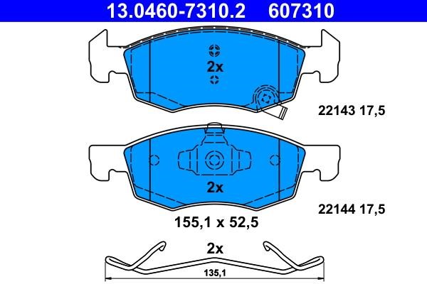 Ate Brake pad set – price 230 PLN