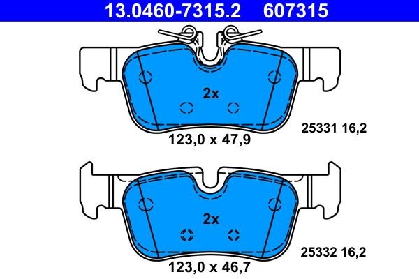 Ate Brake pad set – price 273 PLN