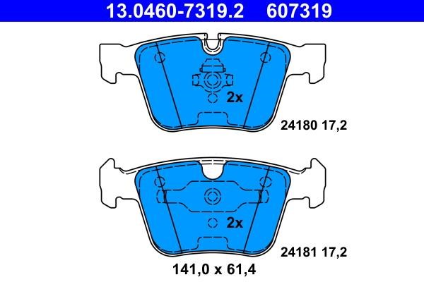 Ate Brake Pad Set, disc brake – price 394 PLN