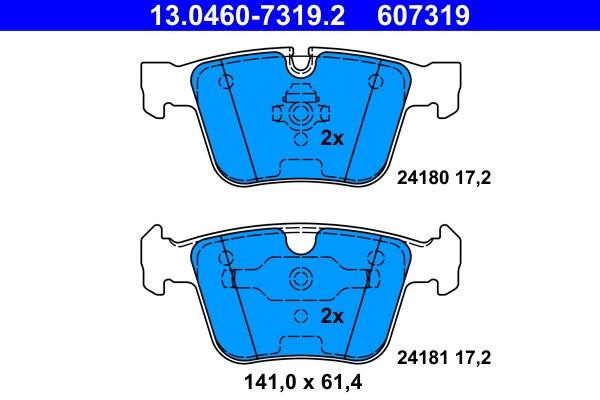 Ate Brake pad set – price 432 PLN