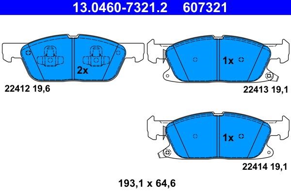 Ate Brake pad set – price 350 PLN
