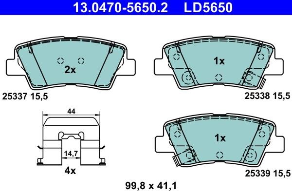 Ate Brake pad set – price [object Object] PLN