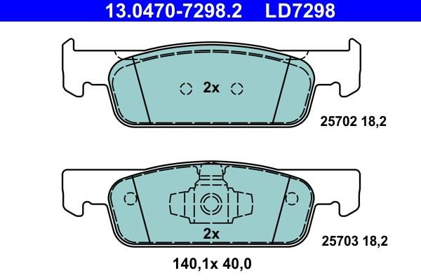 Ate ATE CERAMIC disc brake pads, set – price 236 PLN