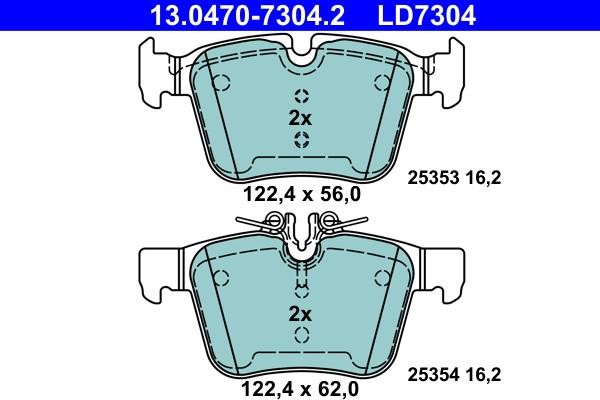 Ate ATE CERAMIC disc brake pads, set – price 317 PLN