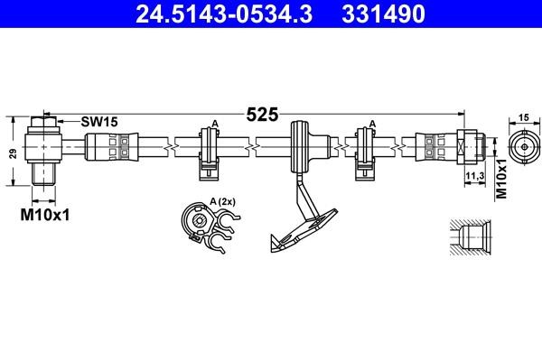 Ate Brake Hose – price [object Object] PLN