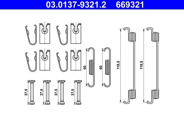 Ate Accessory Kit, brake shoes – price 49 PLN