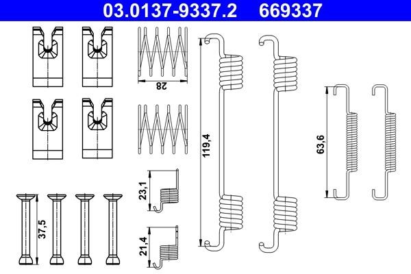 Ate Mounting kit brake pads – price 55 PLN