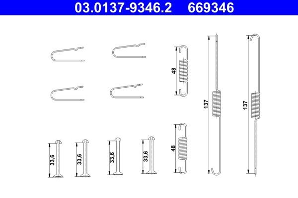 Ate Brake pad fitting kit – price 47 PLN