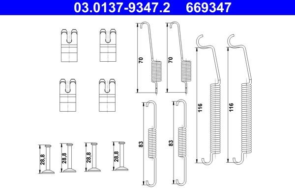 Ate Brake pad fitting kit – price [object Object] PLN