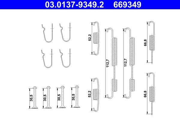Ate Mounting Tool Set, brake drum – price 47 PLN