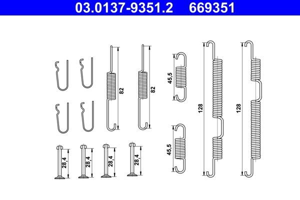 Ate Accessory Kit, brake shoes – price 83 PLN