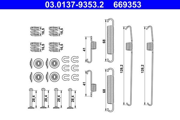 Ate Accessory Kit, brake shoes – price 52 PLN