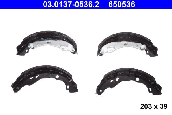Brake shoe set Nissan Note: 03013705362 Ate Brake shoe set