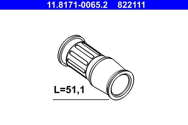 Ate 11.8171-0065.2 Repair Kit, brake caliper guide 11817100652